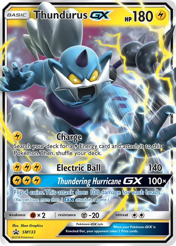 Thundurus-GX - SM Black Star Promos #SM133