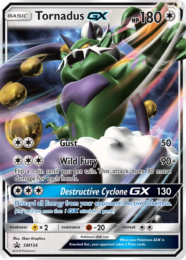 Tornadus-GX - SM Black Star Promos #SM134