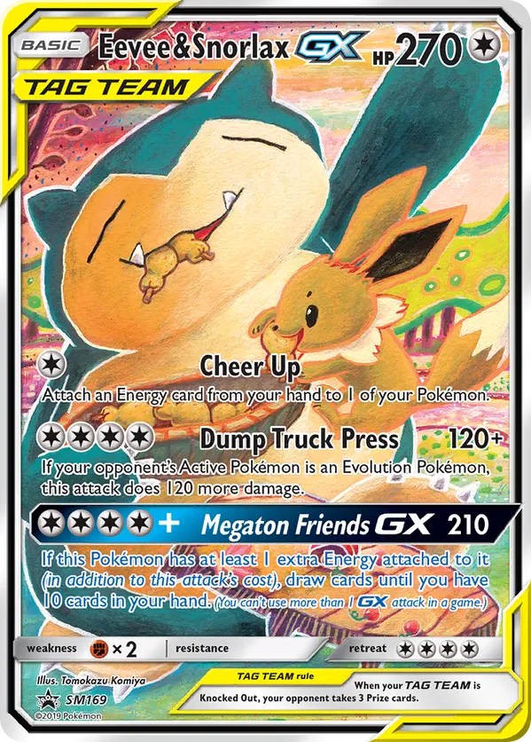 Eevee & Snorlax-GX - SM Black Star Promos #SM169