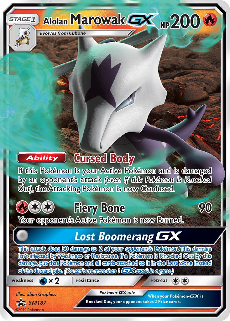 Alolan Marowak-GX - SM Black Star Promos #SM187