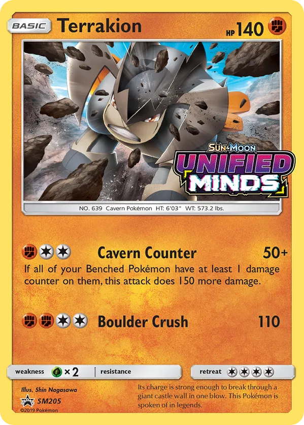 Terrakion - SM Black Star Promos #SM205