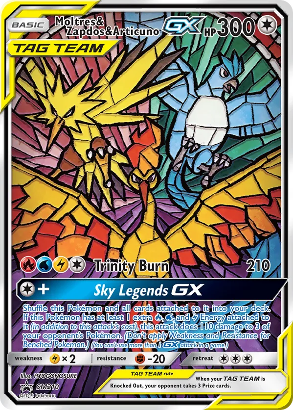 Moltres & Zapdos & Articuno-GX - SM Black Star Promos #SM210