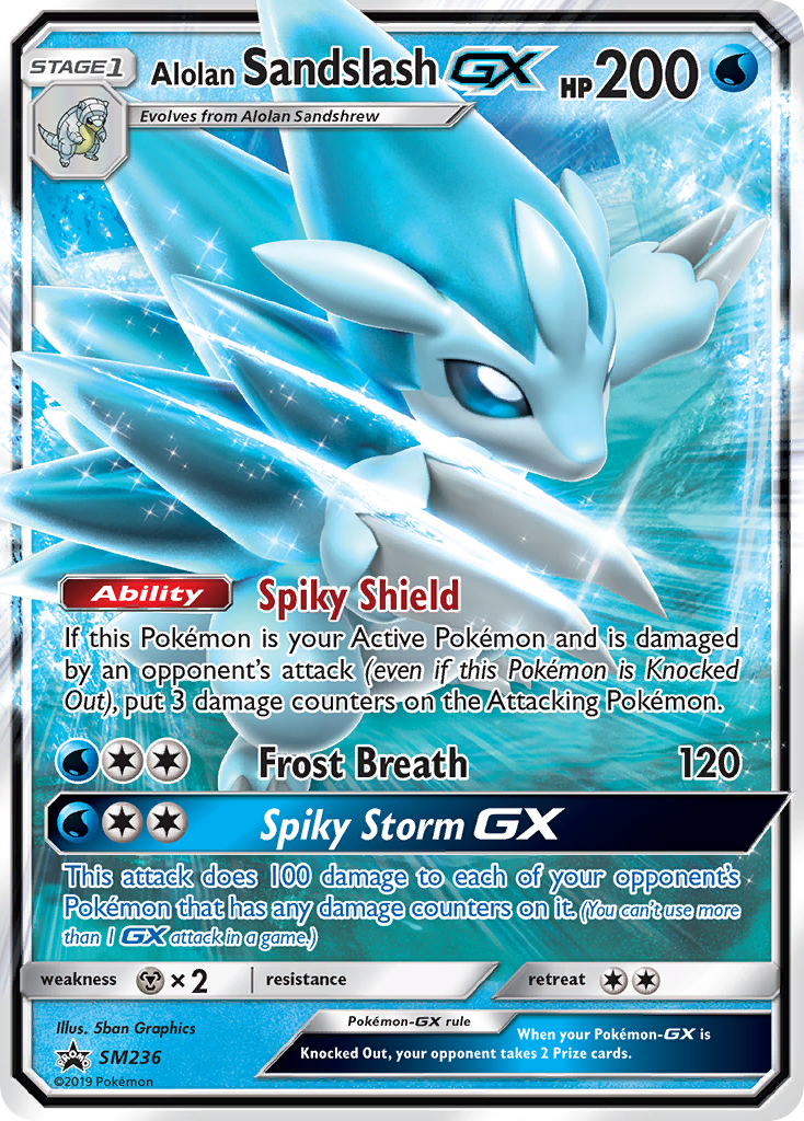 Alolan Sandslash-GX - SM Black Star Promos #SM236