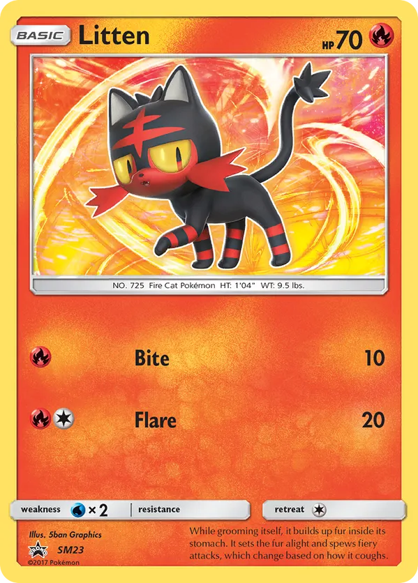 Litten - SM Black Star Promos #SM23