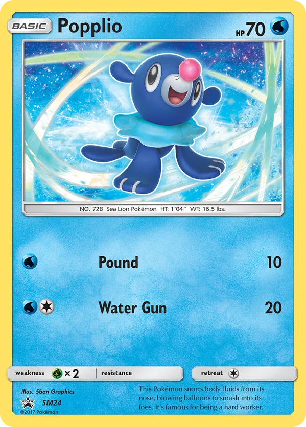 Popplio - SM Black Star Promos #SM24