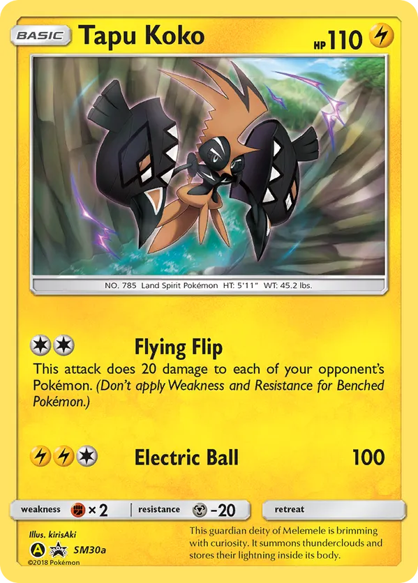 Tapu Koko - SM Black Star Promos #SM30a