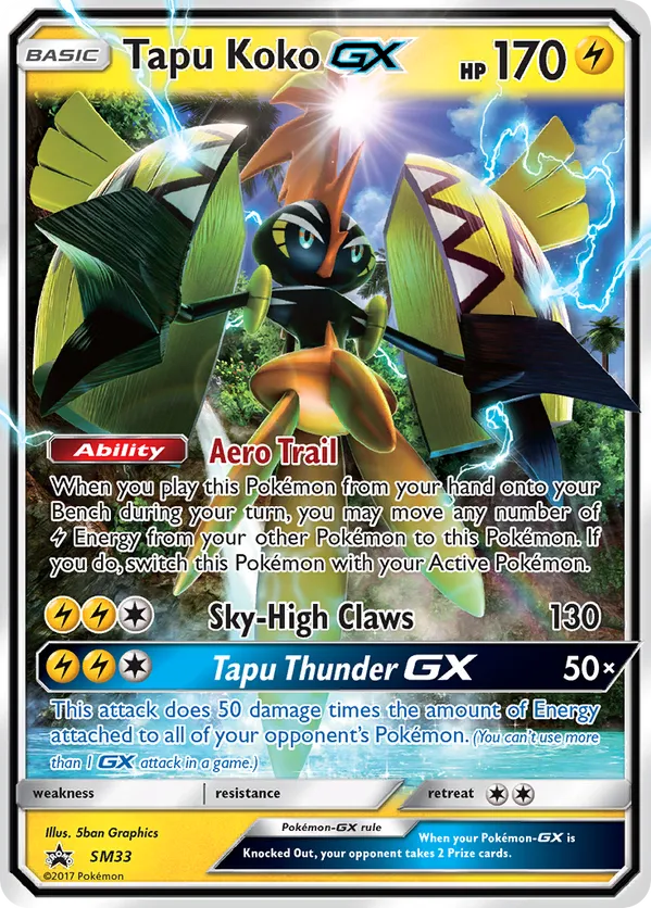 Tapu Koko-GX - SM Black Star Promos #SM33