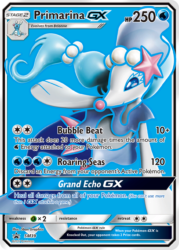 Primarina-GX - SM Black Star Promos #SM39