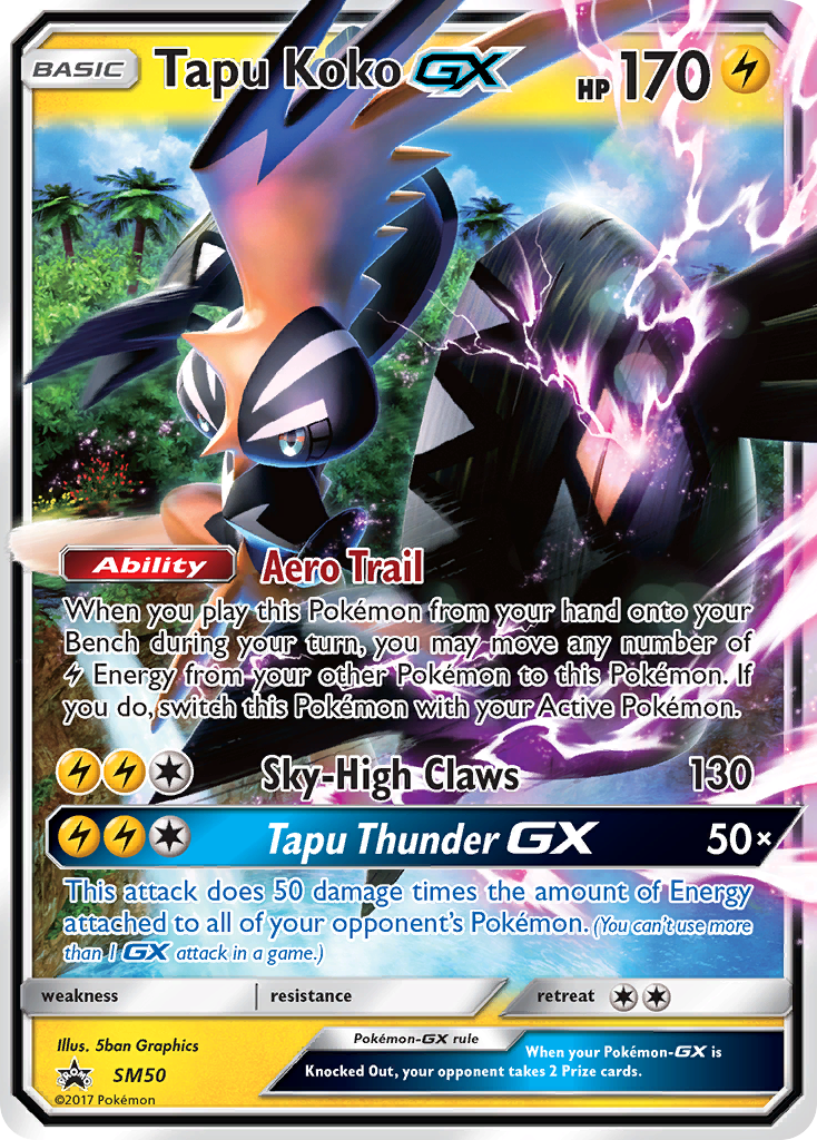 Tapu Koko-GX - SM Black Star Promos #SM50
