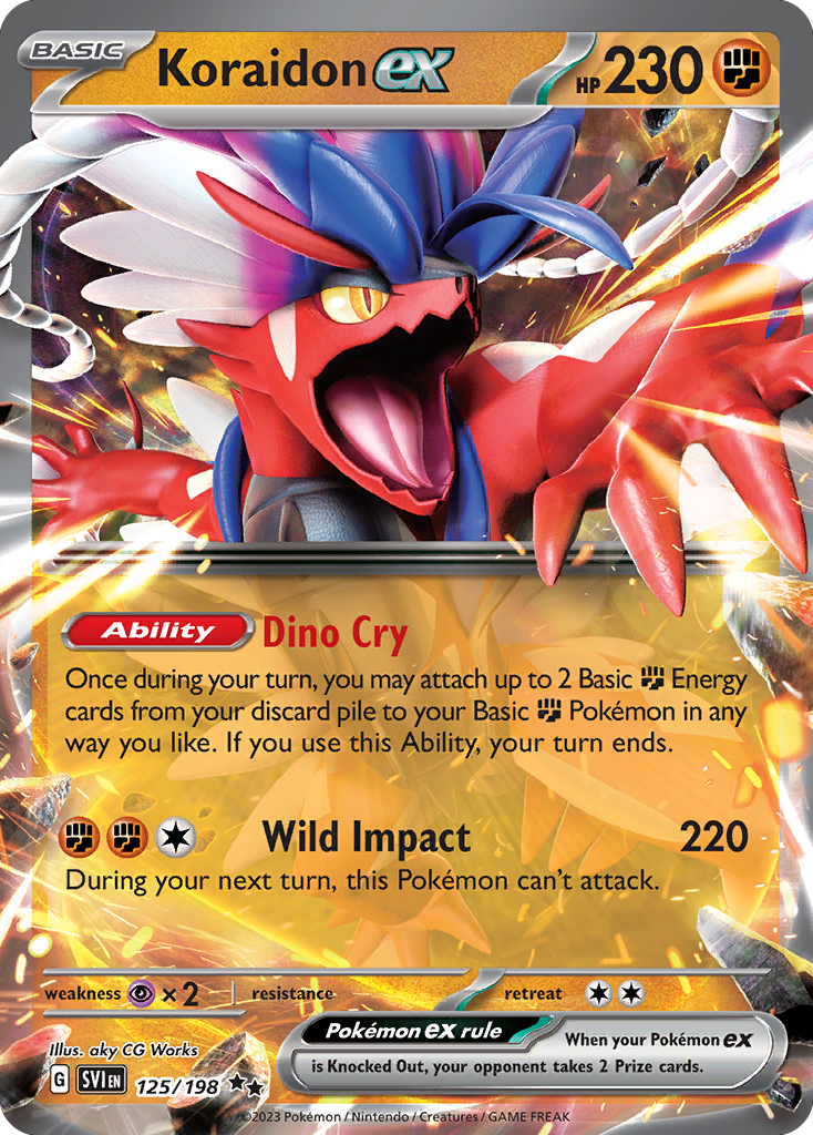 Koraidon ex - Scarlet & Violet #125