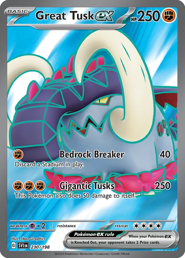 Great Tusk ex - Scarlet & Violet #230
