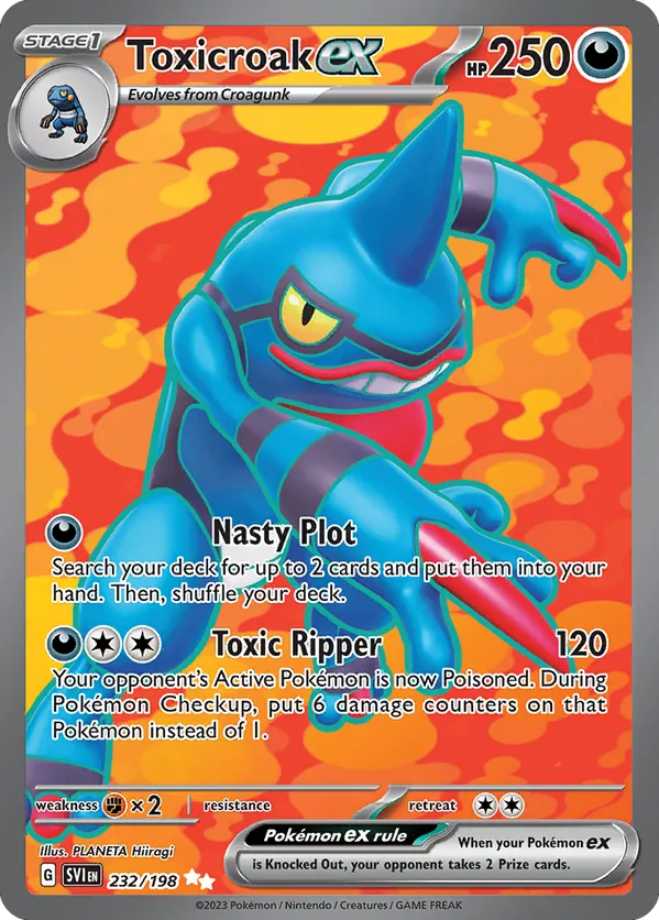 Toxicroak ex - Scarlet & Violet #232