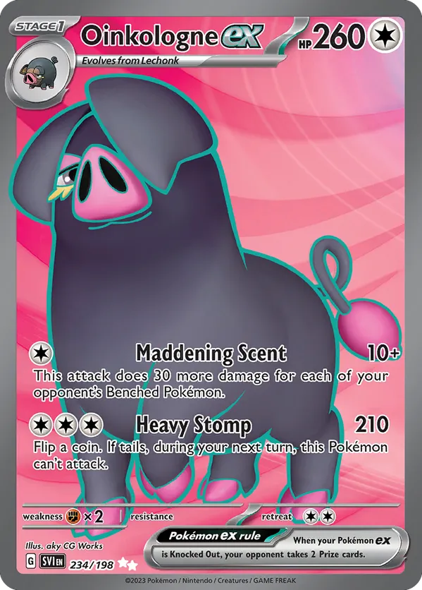 Oinkologne ex - Scarlet & Violet #234