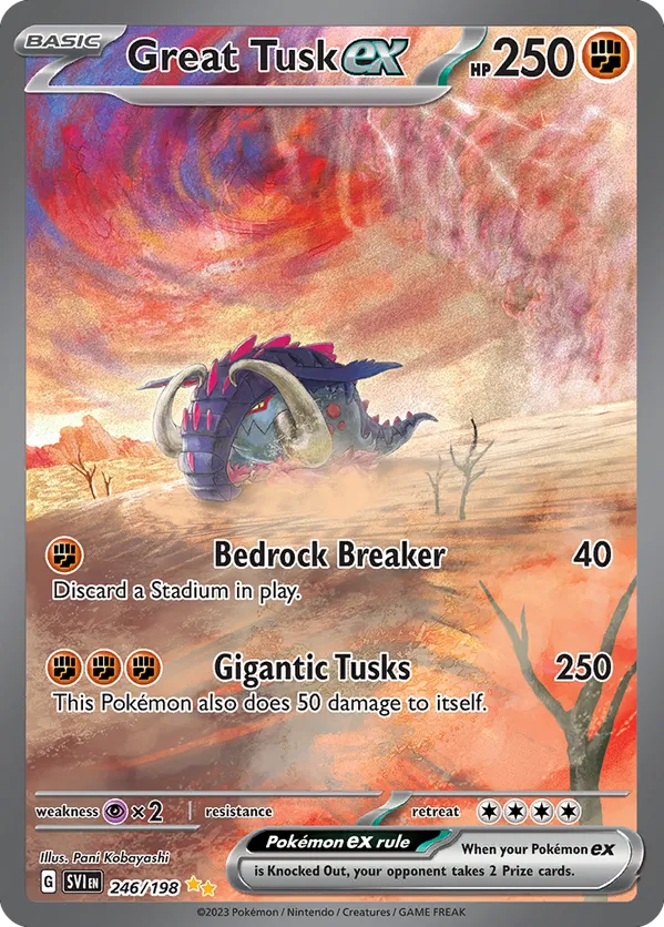 Great Tusk ex - Scarlet & Violet #246