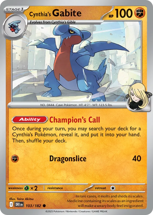 Cynthia's Gabite - Destined Rivals #103