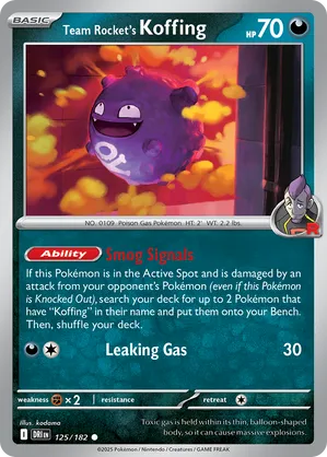 Team Rocket's Koffing