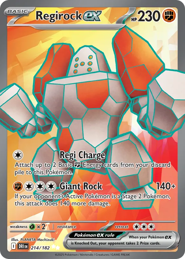Regirock ex - Destined Rivals #214
