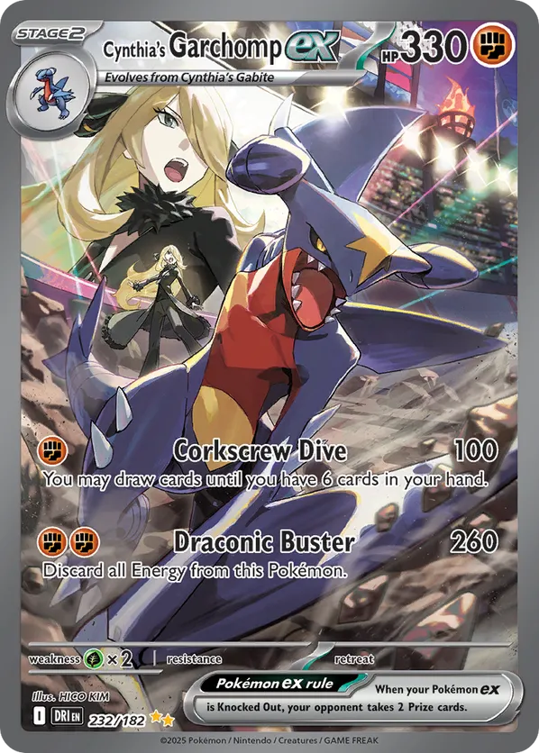 Cynthia's Garchomp ex - Destined Rivals #232