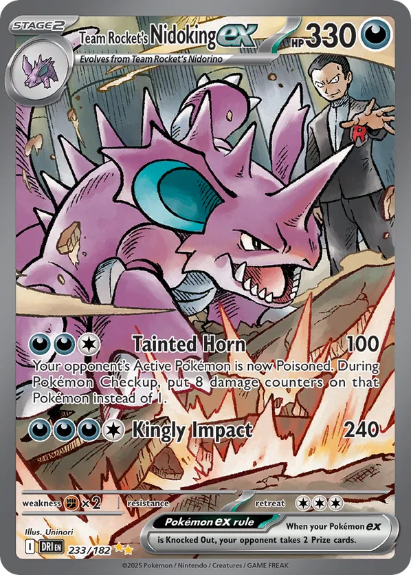 Team Rocket's Nidoking ex - Destined Rivals #233