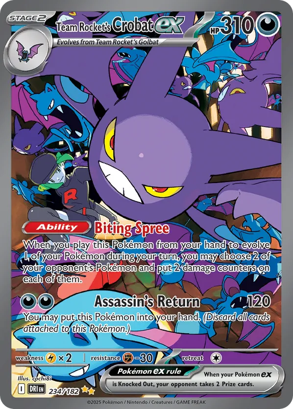 Team Rocket's Crobat ex - Destined Rivals #234