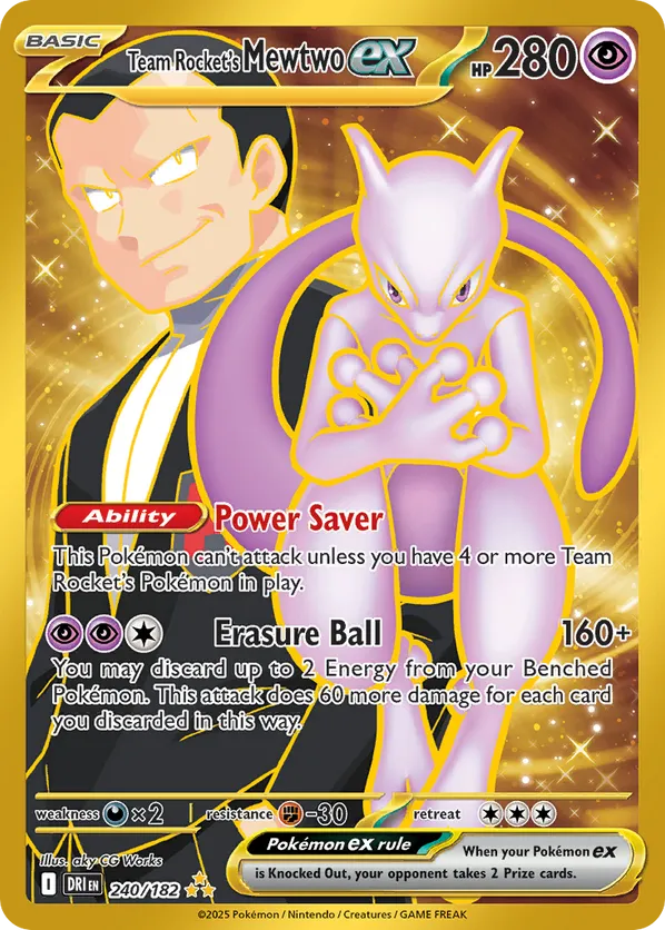 Team Rocket's Mewtwo ex - Destined Rivals #240