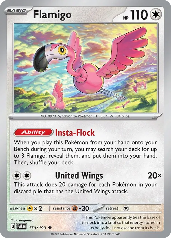 Flamigo - Paldea Evolved #170