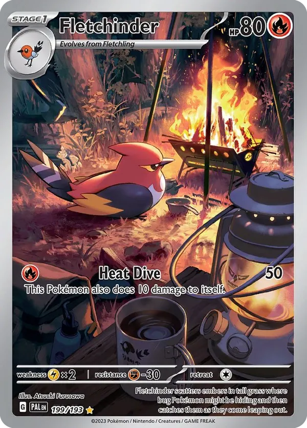 Fletchinder - Paldea Evolved #199