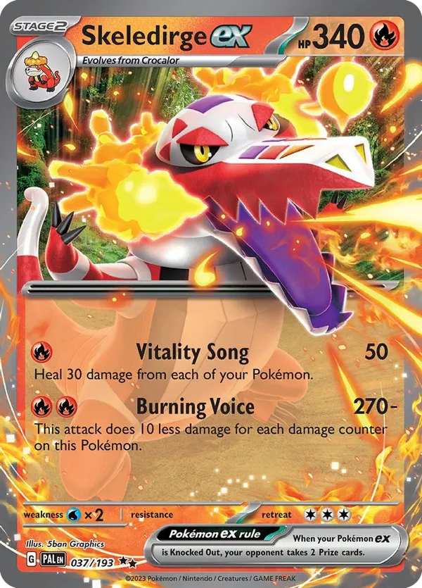 Skeledirge ex - Paldea Evolved #37