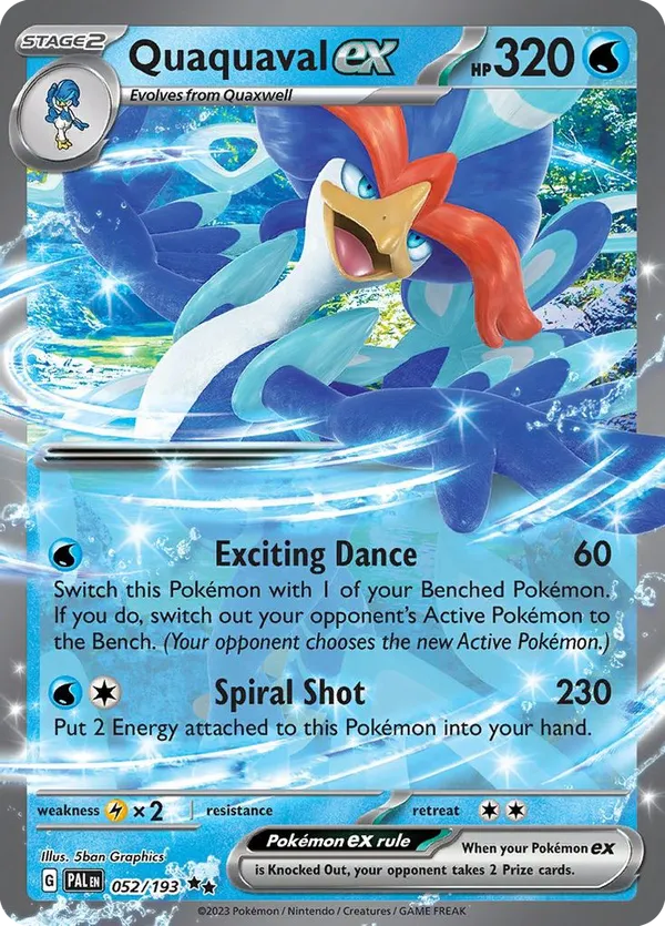 Quaquaval ex - Paldea Evolved #52
