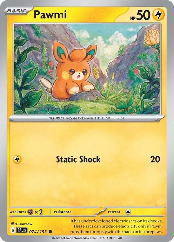 Pawmi - Paldea Evolved #74
