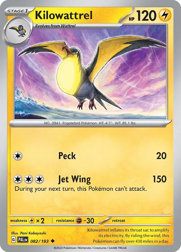 Kilowattrel - Paldea Evolved #82