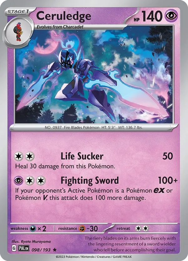 Ceruledge - Paldea Evolved #98