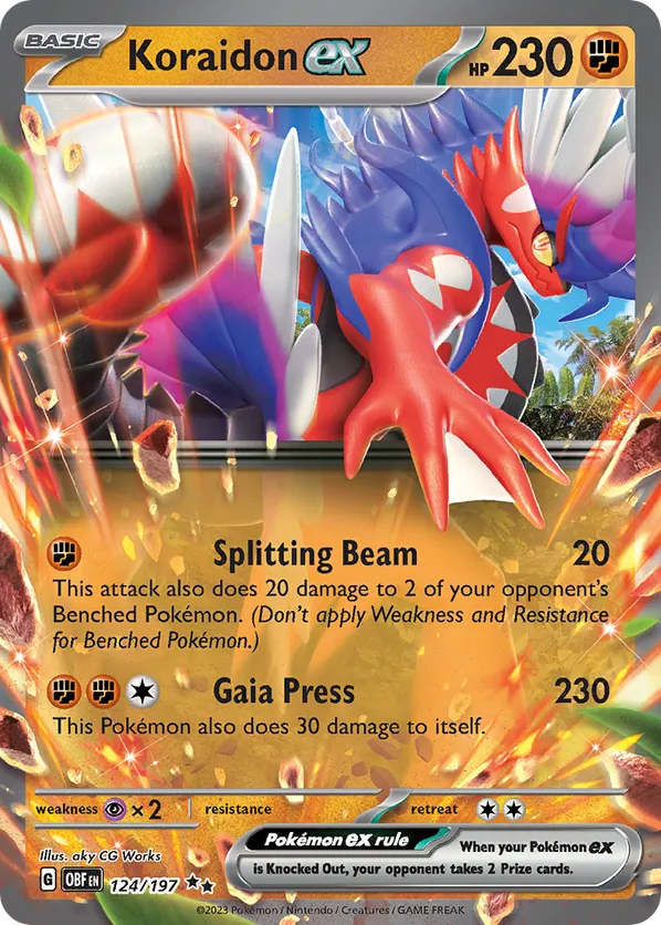 Koraidon ex - Obsidian Flames #124