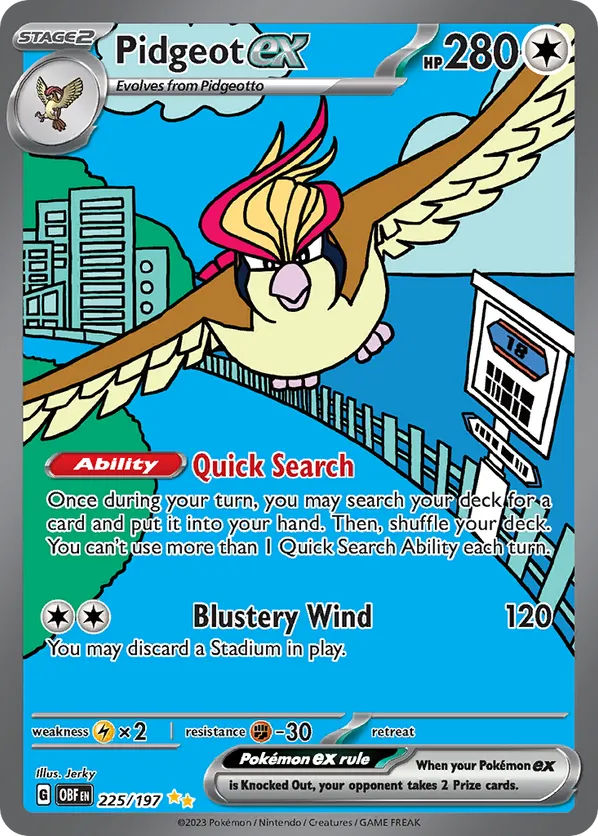 Pidgeot ex - Obsidian Flames #225
