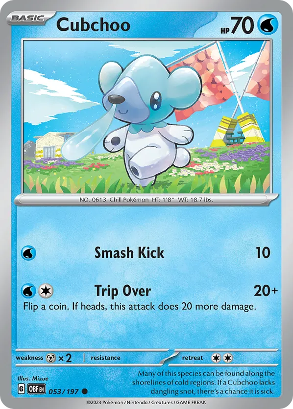 Cubchoo - Obsidian Flames #53
