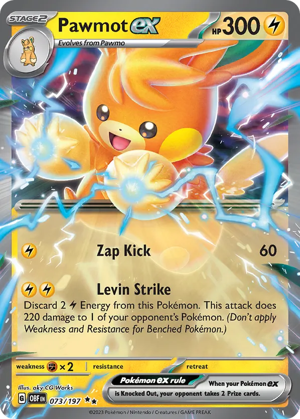 Pawmot ex - Obsidian Flames #73