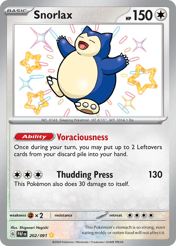 Snorlax - Paldean Fates #202