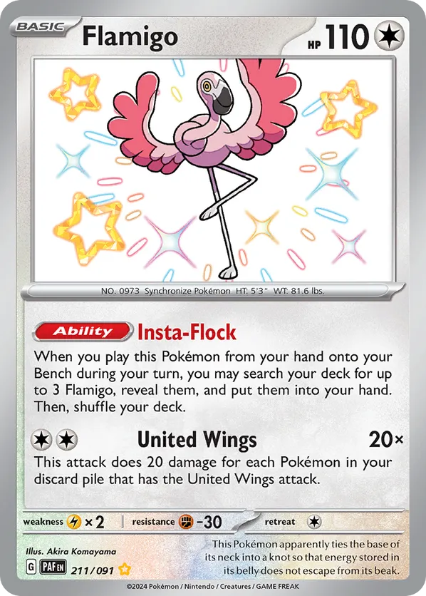 Flamigo - Paldean Fates #211