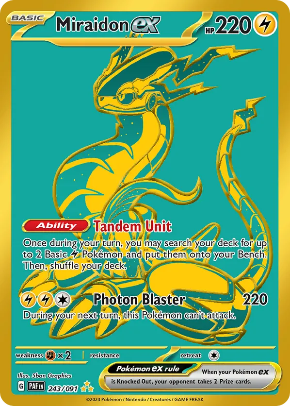 Miraidon ex - Paldean Fates #243