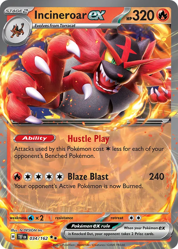 Incineroar ex - Temporal Forces #34