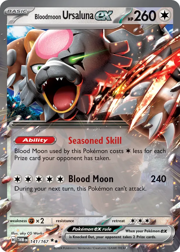 Bloodmoon Ursaluna ex - Twilight Masquerade #141