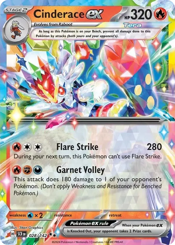 Cinderace ex - Stellar Crown #28