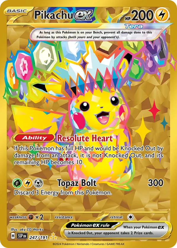 Pikachu ex - Surging Sparks #247