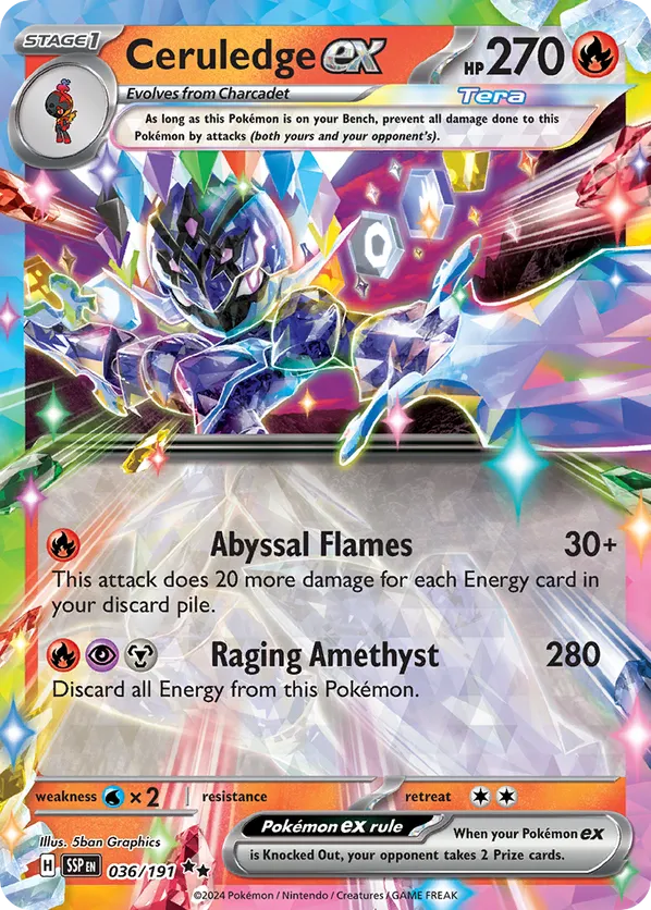 Ceruledge ex - Surging Sparks #36