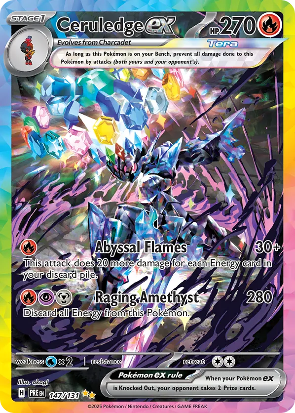 Ceruledge ex - Prismatic Evolutions #147