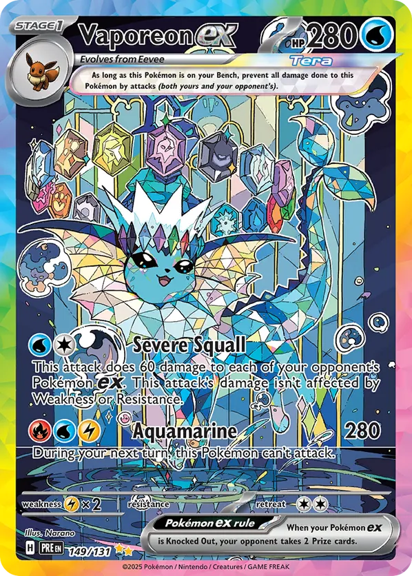 Vaporeon ex - Prismatic Evolutions #149