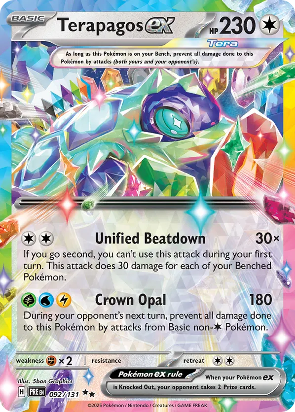 Terapagos ex - Prismatic Evolutions #92