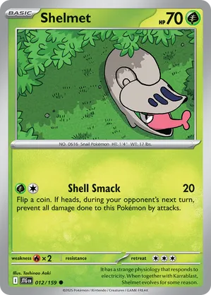 Shelmet - Journey Together 12 Pokemon TCG Card