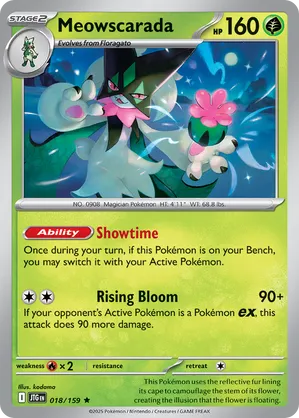 Meowscarada - Journey Together 18 Pokemon TCG Card
