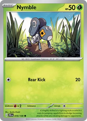 Nymble - Journey Together 19 Pokemon TCG Card